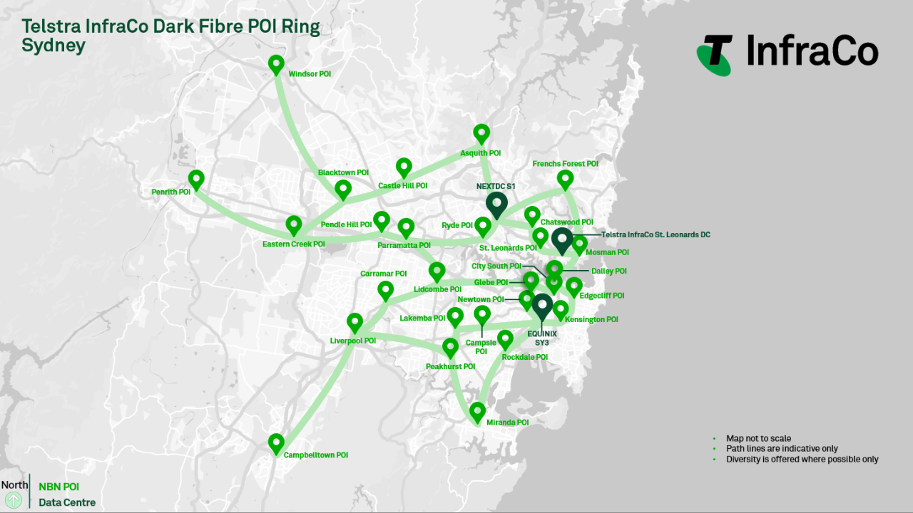 Telstra InfraCo Dark Fibre